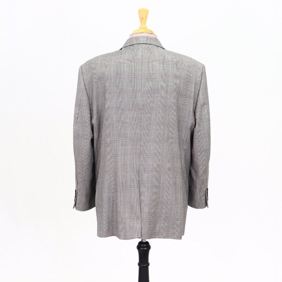 Jos. A. Bank 48R Gray Check Wool 2-Button Sport Coat Blazer Jacket P050 - Picture 7 of 11